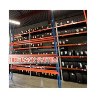 Étagère de rangement pour pneus grosse, support à empiler, unité d'étagère de garage, pour les pneus larges, armoire de garage