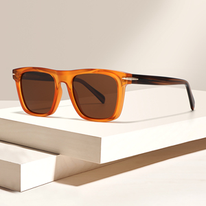 Nuevas gafas de sol con montura de acetato TR90, montura cuadrada, gafas de sol polarizadas, gafas de sol Unisex con logotipo personalizado a la moda - Product Image 3