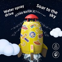 2025 jardin extérieur 360 degrés rotatif pulvérisation d'eau fusée jouet été jeu fusée arroseur d'eau pour les enfants