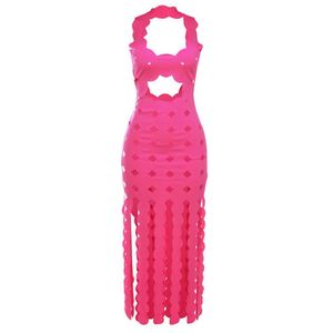 Vestido de fiesta sexy con cuello bajo y espalda descubierta para mujer, con borlas, ideal para discoteca - Product Image 4