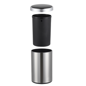 SY Nuevo Diseño Moderno, <span class=keywords><strong>Cubo</strong></span> <span class=keywords><strong>de</strong></span> <span class=keywords><strong>Basura</strong></span> Redondo <span class=keywords><strong>de</strong></span> Acero Inoxidable <span class=keywords><strong>de</strong></span> 50L 70L <span class=keywords><strong>con</strong></span> Sensor <span class=keywords><strong>de</strong></span> Mano para el Hogar - Product Image 3
