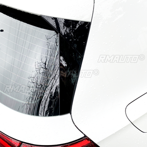 2 pièces Aileron latéral de fenêtre arrière pour Volkswagen Golf8 MK8 2020 - 2022 Noir brillant Accessoires de voiture - Product Image 3
