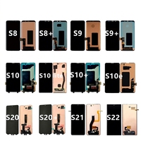 Layar Pengganti untuk Samsung Galaxy S20 S21 S22 S23 S24 Plus S25 Ultra Edge, Layar OLED LCD dengan Bingkai