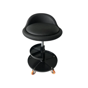Taburete giratorio profesional de acero inoxidable, mecánico de garaje ajustable, asiento de <span class=keywords><strong>enredadera</strong></span> rodante, bandeja de herramientas para Hospital escolar - Product Image 1