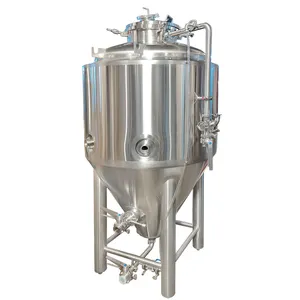 300L Fermentador cerveja fermentação tanque resfriamento cônico encamisado fermentação tanques Tiantai Brewery Equipment
