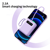 TDX X-111DX Logo personnalisé Mini Slim 10000mAh Power Bank Affichage LED PVC intégré Type-C Câbles USB Chargeur de téléphone portable intelligent