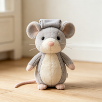 Jouet en peluche souris de qualité CE, durable, lavable, écologique, sûr, cadeau pour enfants