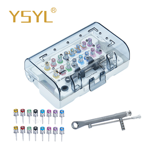 YSYL 135 ° Estuche de Esterilización Autoclavable con Destornilladores, Kit Profesional de Restauración de Implantes Dentales - Product Image 4