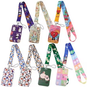Wholesale Custom Logo Card Holder Lanyard Waterproof Polyester Fabric for Corporate Events and Promotions