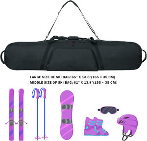 Sac de snowboard rembourré personnalisé 165 cm 155 cm Sac d'équipement de snowboard avec grande poche imperméable - Product Image 2