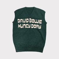 Gilet en tricot personnalisé avec motif graphique, col en V, sans manches, pull décontracté, style preppy