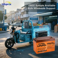 Batterie de trottinette électrique 12V100AH 1.2KWh au lithium fer phosphate de qualité supérieure, design compact, anti-vibrations pour la mobilité électrique
