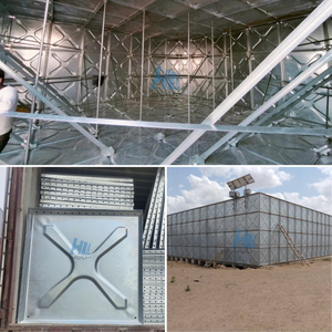 Réservoir en acier galvanisé plongé à chaud 10000 20000 50000 litre litre litre litre gallon petit <span class=keywords><strong>grand</strong></span> réservoir d'eau à panneau pressé HDG assemblé - Product Image 2