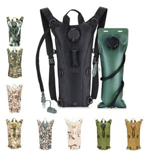 Sac à eau tactique 3L, sac à dos d'hydratation pour le cyclisme, sport de plein air, nylon imperméable avec poche à eau de 3 litres pour la randonnée et l'escalade - Product Image 1