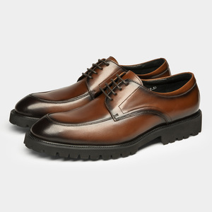 Zapatos de cuero de caña alta, que aumentan la altura, zapatos de hombre de cuero genuino y piel de vaca, zapatos de cuero de negocios y de alta gama - Product Image 6