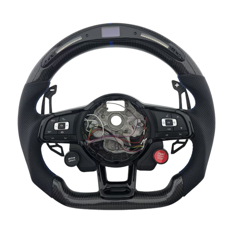 คาร์บอน+ไม้พาย+ไฟ LED+ลายแถบสีน้ำเงิน