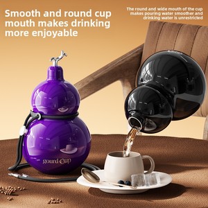 Tendencia 2026: Vaso Térmico de 520ml con Forma de Calabaza, Taza Aislada Única con Pajita, Botella de Agua Reutilizable de Acero Inoxidable - Product Image 2