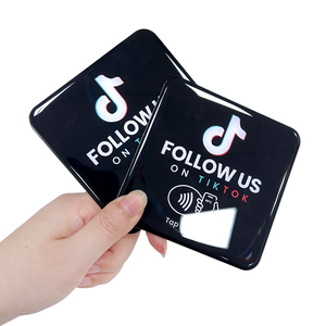 Plaques d'affichage professionnelles NFC en PVC pour réseaux sociaux (Instagram, TikTok, Google Review) en acrylique époxy - Product Image 5