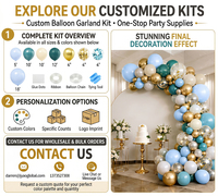 Kit de guirlande d'arche de ballons en latex blanc écologique de 129 pièces, imprimés en sérigraphie 6 couleurs, 18, 12, 10, 5 pouces, pour mariage, anniversaire, fête