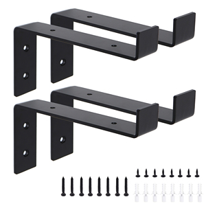 Shelves <strong>Brackets</strong> DIY <strong>Custom</strong> Wholesale Hook L Support Cast Iron Steel Wall Mounted Heavy Duty Floating <strong>Metal</strong> Shelf <strong>Brackets</strong> - Product Image 3