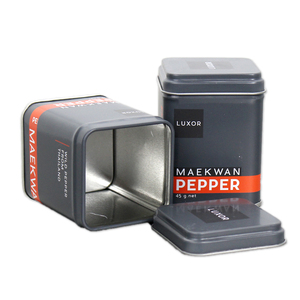 metal packaging tin box small square tin box for pepper