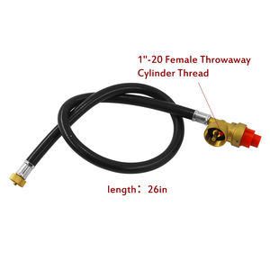 Vanne régulatrice de pression moyenne 1 LB avec tuyau pour cuisinière à <span class=keywords><strong>gaz</strong></span> butane portable, convertisseur de <span class=keywords><strong>bouteille</strong></span> d'un kilogramme - Product Image 4