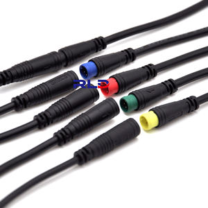 IP65 Ebike Conversion Kit Ebike M8 Kabel wasserdichter Stecker <span class=keywords><strong>2</strong></span> PIN <span class=keywords><strong>3</strong></span> PIN 4PIN 5PIN 6PIN Stecker Buchsen kabel - Product Image 5