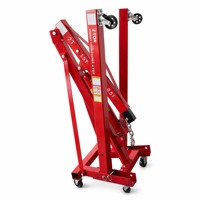 Lève-moteur hydraulique pliable à 6 roues, certifié CE REACH, 2 tonnes, châssis en acier robuste, exportation UE