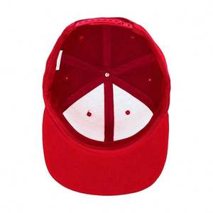 Vente en gros 6 Panneaux Snapback Chapeau à bord plat Conception personnalisée Logo couleur unie Casquette légère structurée - Product Image 3