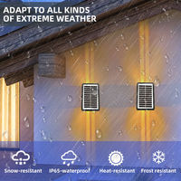 Lampe murale solaire extérieure IP65 étanche, LED RGB avec détecteur de mouvement, éclairage de terrasse moderne, spot décoratif, lampe solaire extérieure