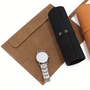 Estuche para reloj con 6 ranuras individuales, bolsa protectora de poliuretano de gran capacidad, resistente a los arañazos, bolsa de regalo - Product Image 3
