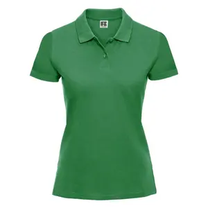 Polo clásico de algodón para mujer, merchandising personalizado - Product Image 1