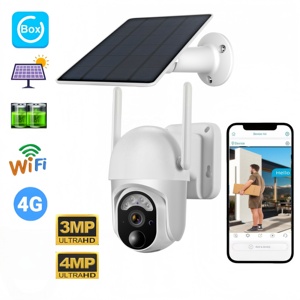 2K Ubox 4G WIFI 3MP 4MP Solar CCTV Camera Low Power Rechargeable Battery with Solar Panel Outdoor Solar Panel CCTV
