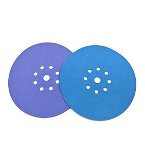 Disque de ponçage rond rouge à 8 trous de 225 mm pour cloisons sèches, en céramique, personnalisable OEM & OBM pour le ponçage des cloisons sèches - Product Image 5