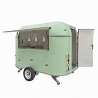Voll Ausgestatteter Mobiler Food-Trailer Burger Pizza Hot Dog Kaffee Bar Truck Kommerzielle Straßenküche mit CE DOT