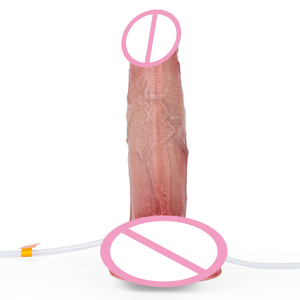 Realistico gonfiabile Squirting Dildo 7.6 'morbido Silicone anale stimolazione clitica spruzzando cazzo eiaculazione giocattolo del sesso per donna - Product Image 4