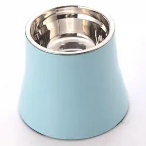 Mangkuk Anjing Anti-Selip dari Stainless Steel dengan Stand, Mangkuk Makan dan Minum Hewan Peliharaan dari Melamin untuk Penggunaan di Dalam Ruangan - Product Image 4
