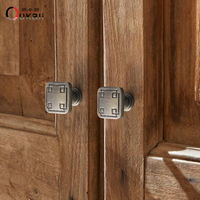 Bouton de porte d'armoire en alliage de Zinc de Style rétro chinois nouvelle poignée de poignée de tiroir rétro pour commode de cuisine et de chambre