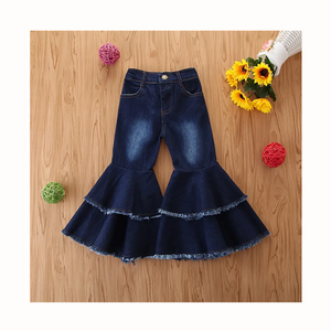 Pantalon moulant pour fille avec broderie et sangle en perles - Product Image 1