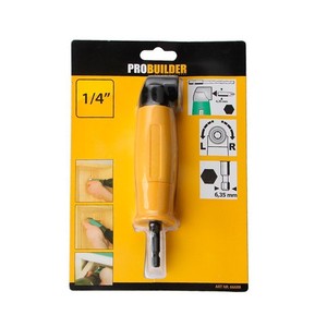 Adaptador de ángulo recto para taladro eléctrico, dispositivo de extensión de 90 grados con vástago hexagonal de 1/4 - Product Image 1