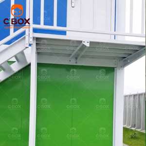 Cbox Maison préfabriquée modulaire à deux étages, personnalisable, colorée, pour dortoir, hôtel, logement temporaire, conteneur détachable - Product Image 5