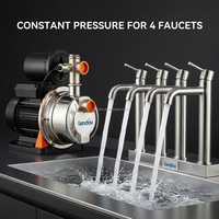 Pompe JET monophasée intelligente en acier inoxydable de 1,5 CV à grand débit pour surpression d'eau haute pression pour toute la maison