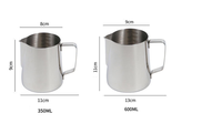 2024 personnalisé 350ml 600ml lait Fronter Picther lait tasse expresso Latte guirlande barboteur Barista acier inoxydable 600ML tasse à café