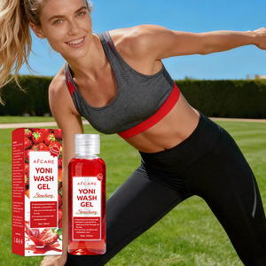 Gel <span class=keywords><strong>detergente</strong></span> <span class=keywords><strong>intimo</strong></span> quotidiano biologico alle erbe alla fragola, rinfrescante, con controllo degli odori, idratante, multiuso. - Product Image 6