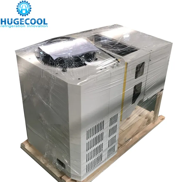 Unités de condensation de réfrigération de type monobloc faciles à installer mini unité de condensation murale et évaporateur connectés