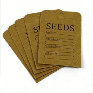 ซองกระดาษคราฟท์รีไซเคิลพิมพ์โลโก้ตามสั่ง เป็นมิตรกับสิ่งแวดล้อม สำหรับบรรจุเมล็ดพันธุ์ผักและผลไม้ - Product Image 5