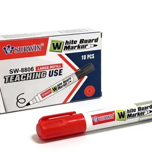 Marqueurs effaçables pour tableau blanc en promotion – Couleurs bleu, rouge, noir, vert – Idéal pour l'enseignement, l'éducation, le dessin interactif et le bricolage - Product Image 3