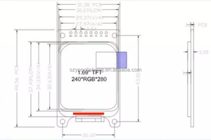 Nhà Máy 1.69 inch LCD hiển thị 240x280 st7789 - Product Image 5