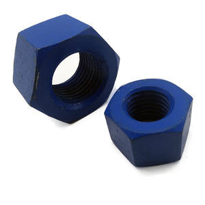 Visserie en acier au carbone zingué noir, fabrication ODM/OEM en Chine, selon la norme ASTM A194, avec écrou de grade 2H, pièces de machine DIN934 - Product Image 6
