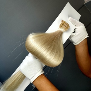 Extensions de cheveux à bandes adhésives de qualité supérieure, double épaisseur, 100% cheveux humains, naturels, premium, vente en gros - Product Image 2